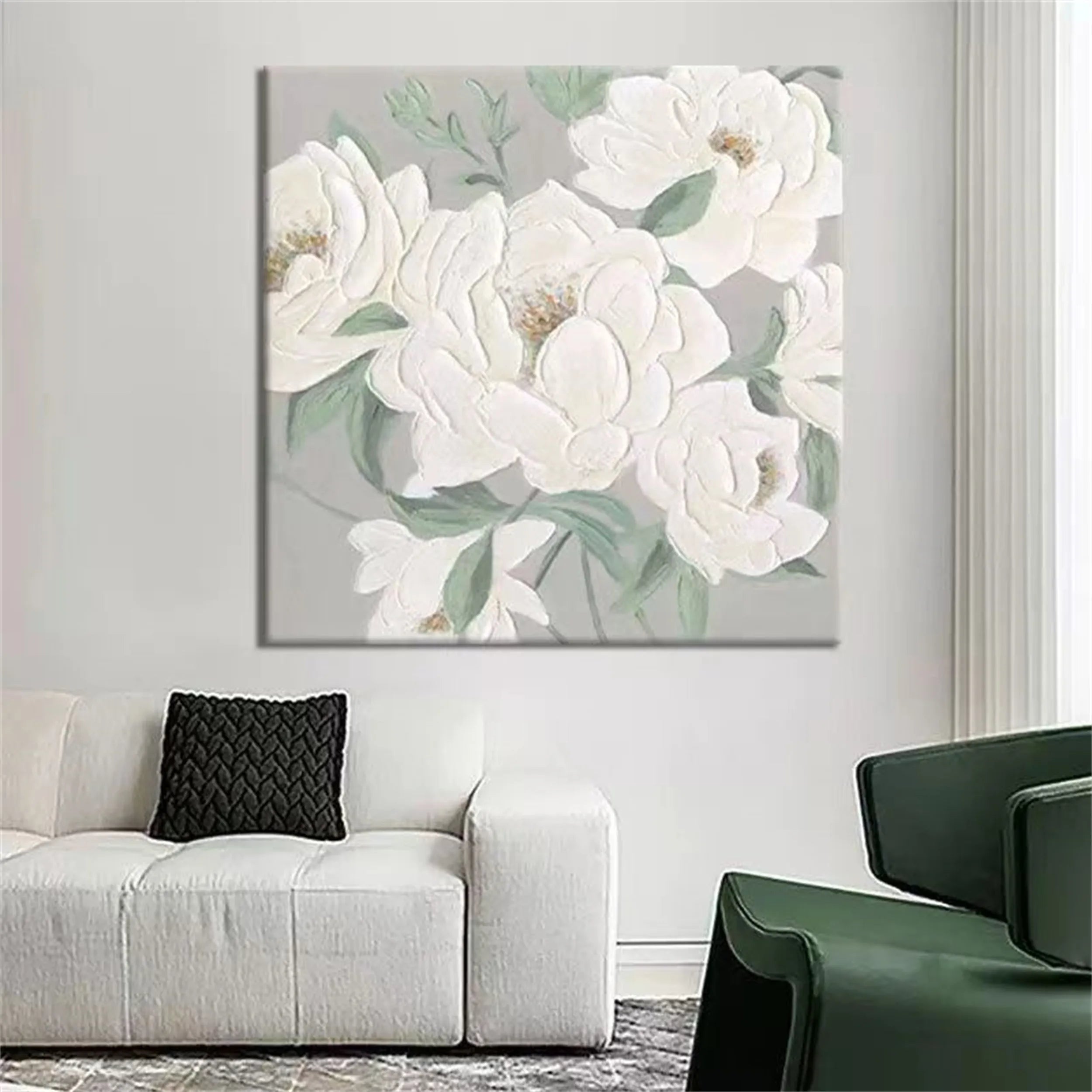 Flower & Tree Abstract Textured Wall Art #ML016