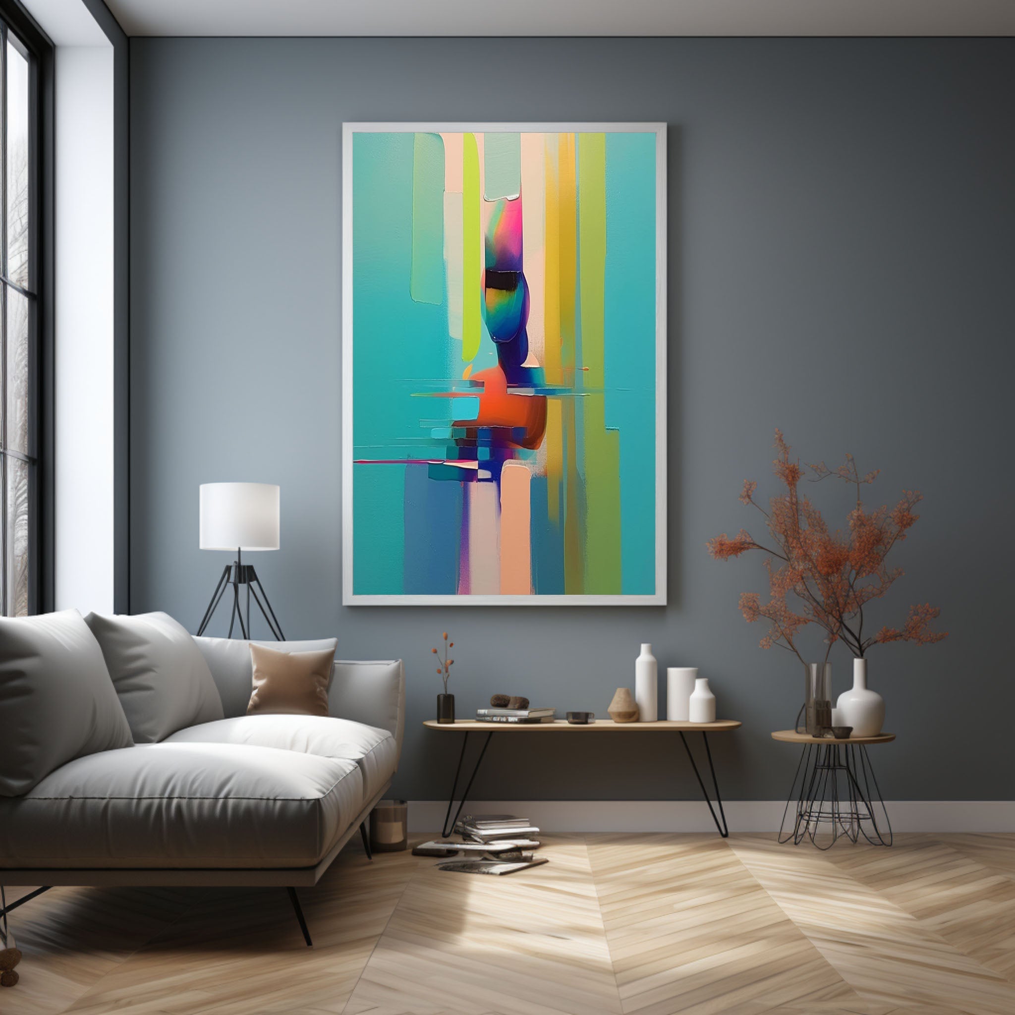 Abstract Palette Figure Painting Original Palette Art Office Wall Art Decorative Hanging Painting