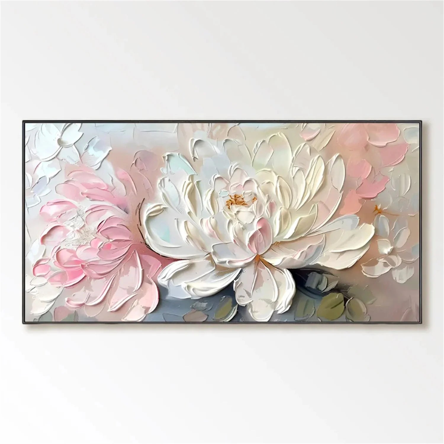 Colorful Flower & Tree Abstract Textured Wall Art #ML053