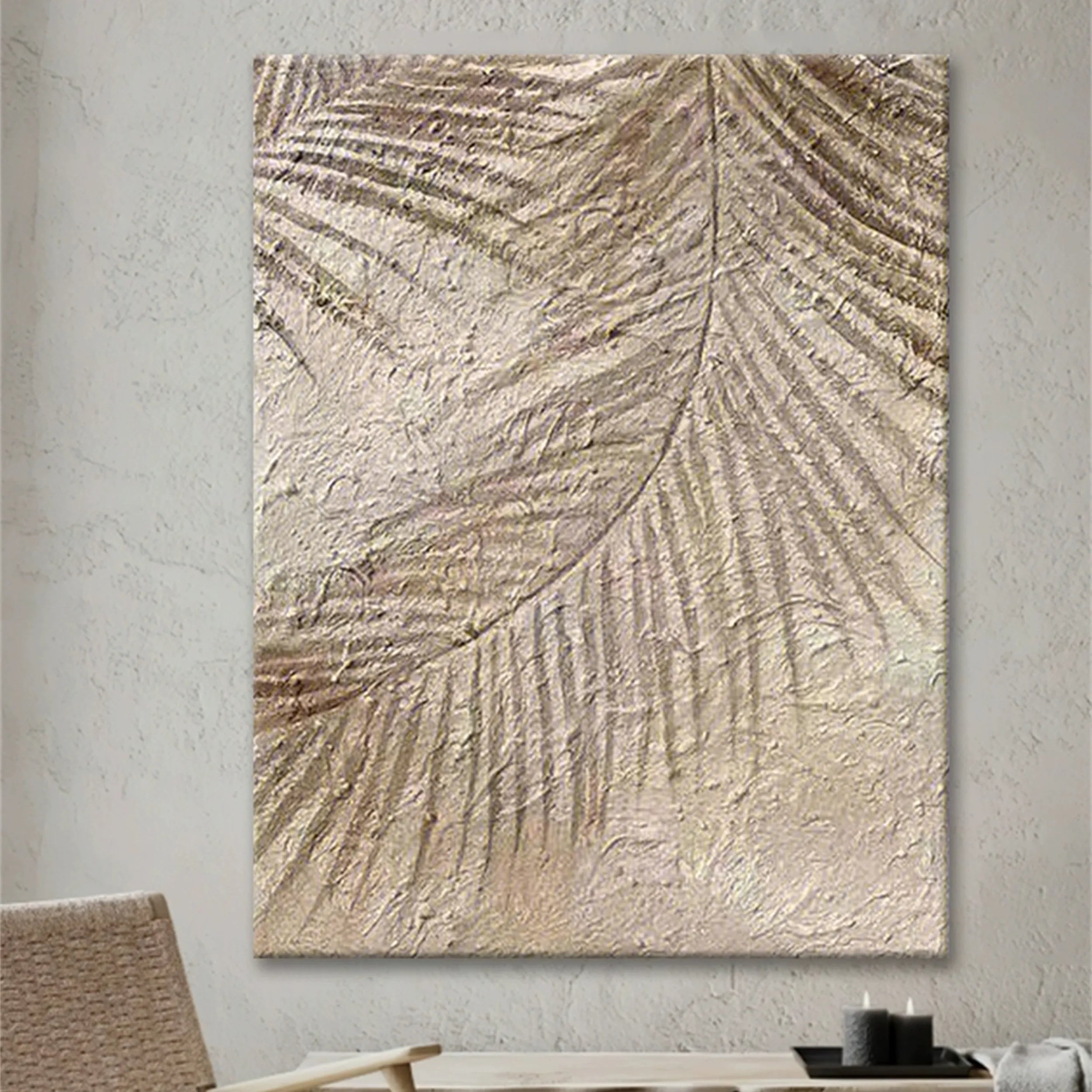 Flower & Tree Abstract Textured Wall Art #ML037