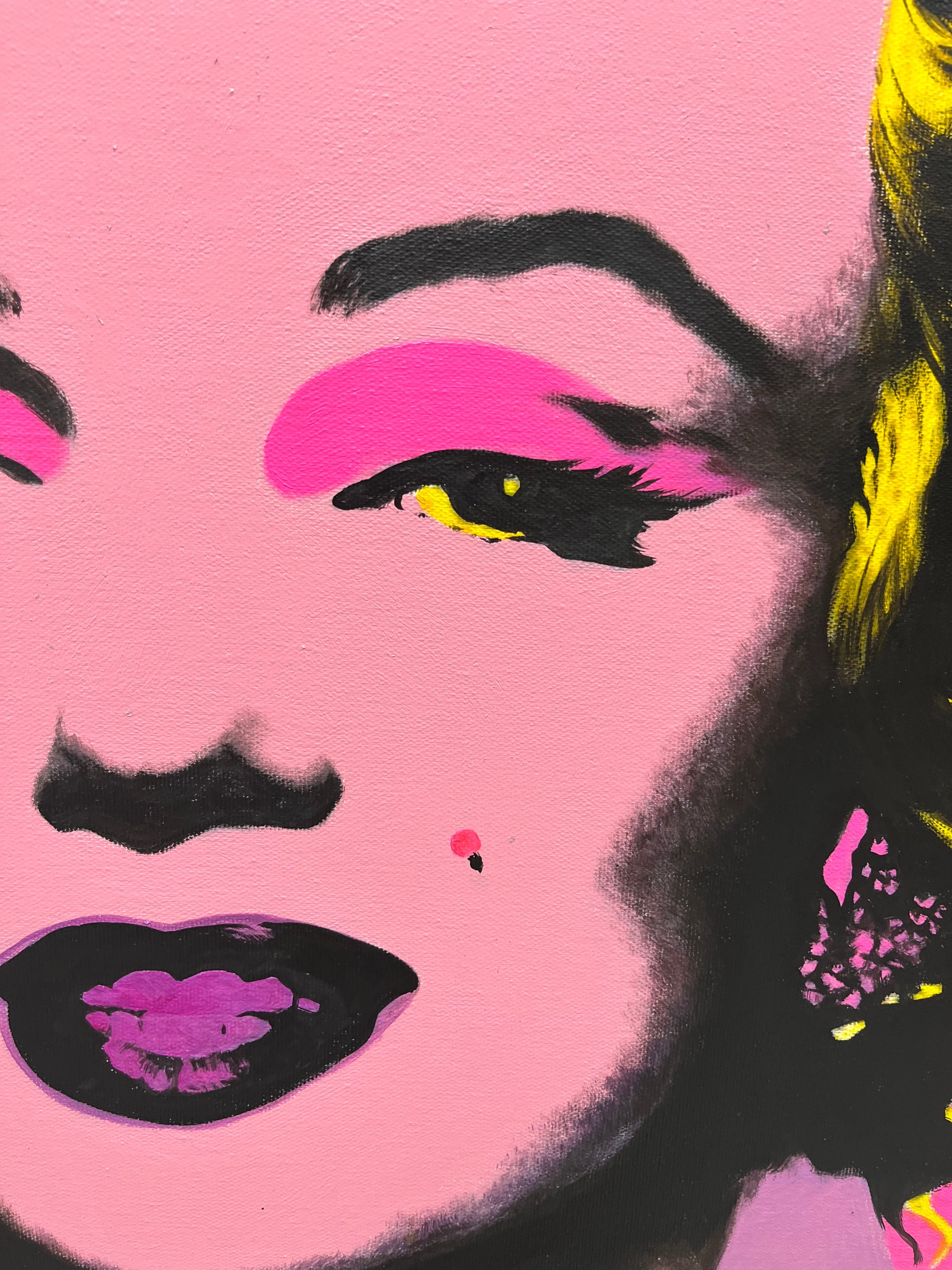 Marilyn Monroe Pop Portrait Art Marilyn Dream Painting Colorful Portrait Painting Andy Warhol Portrait Art