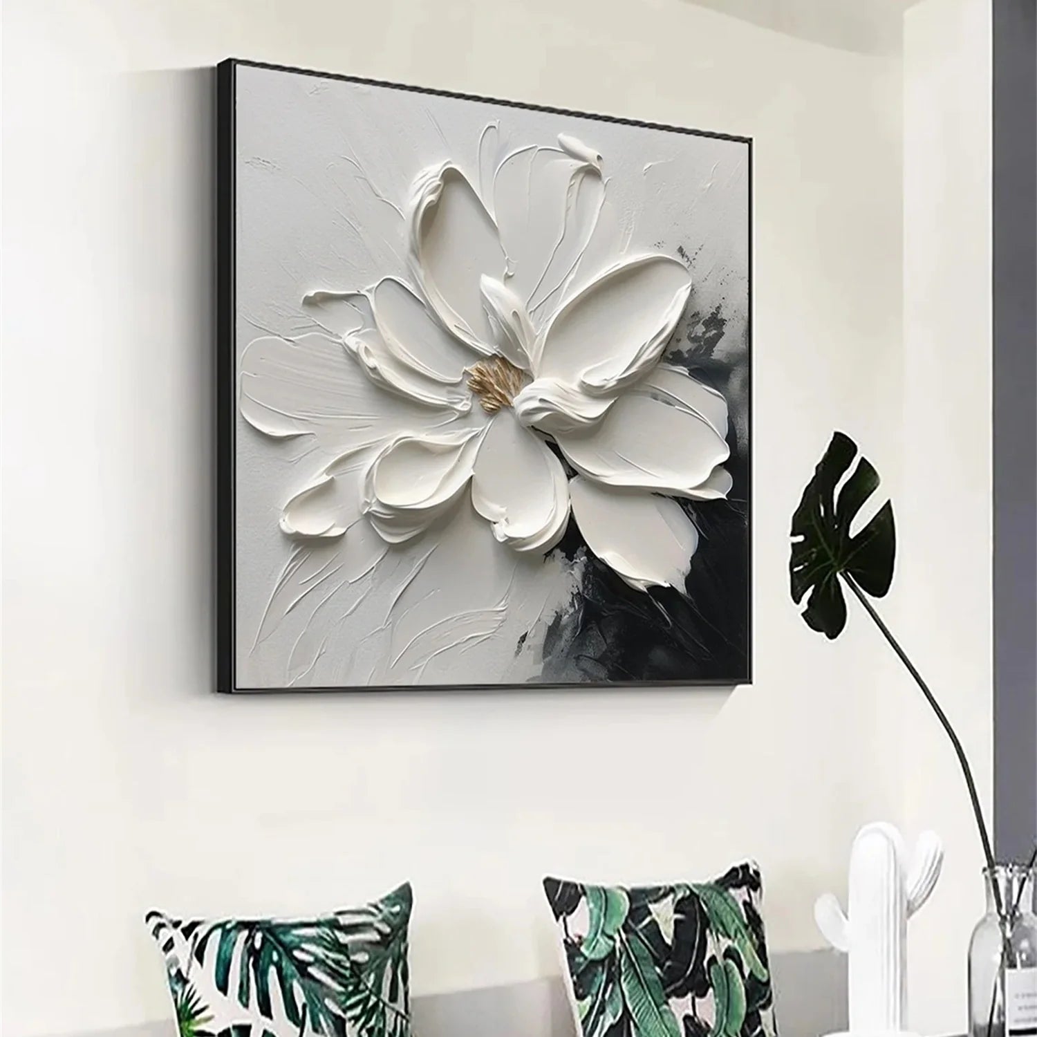 Flower & Tree Abstract Textured Wall Art #ML059