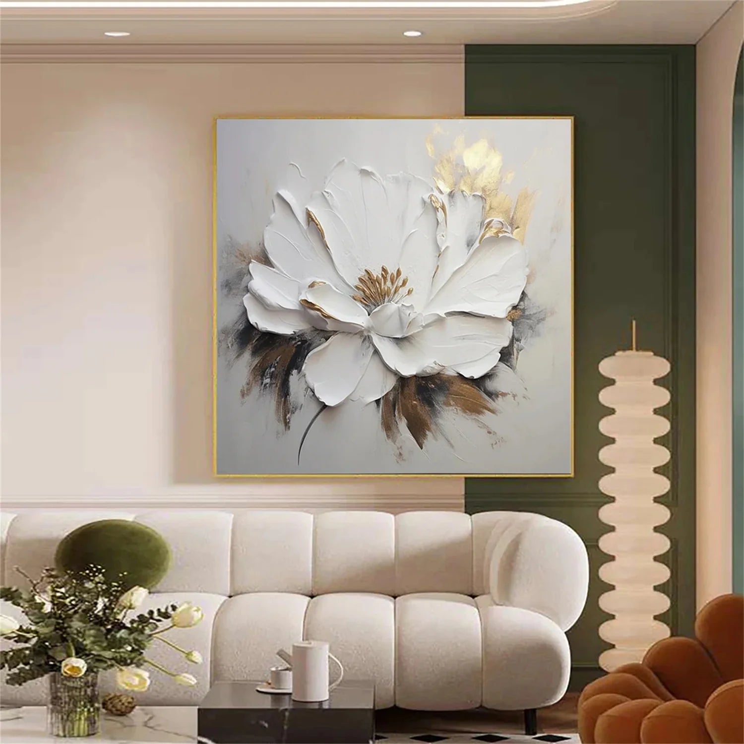 Flower & Tree Abstract Textured Wall Art #ML060