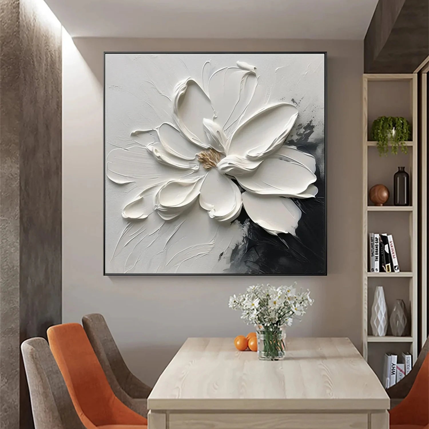 Flower & Tree Abstract Textured Wall Art #ML059