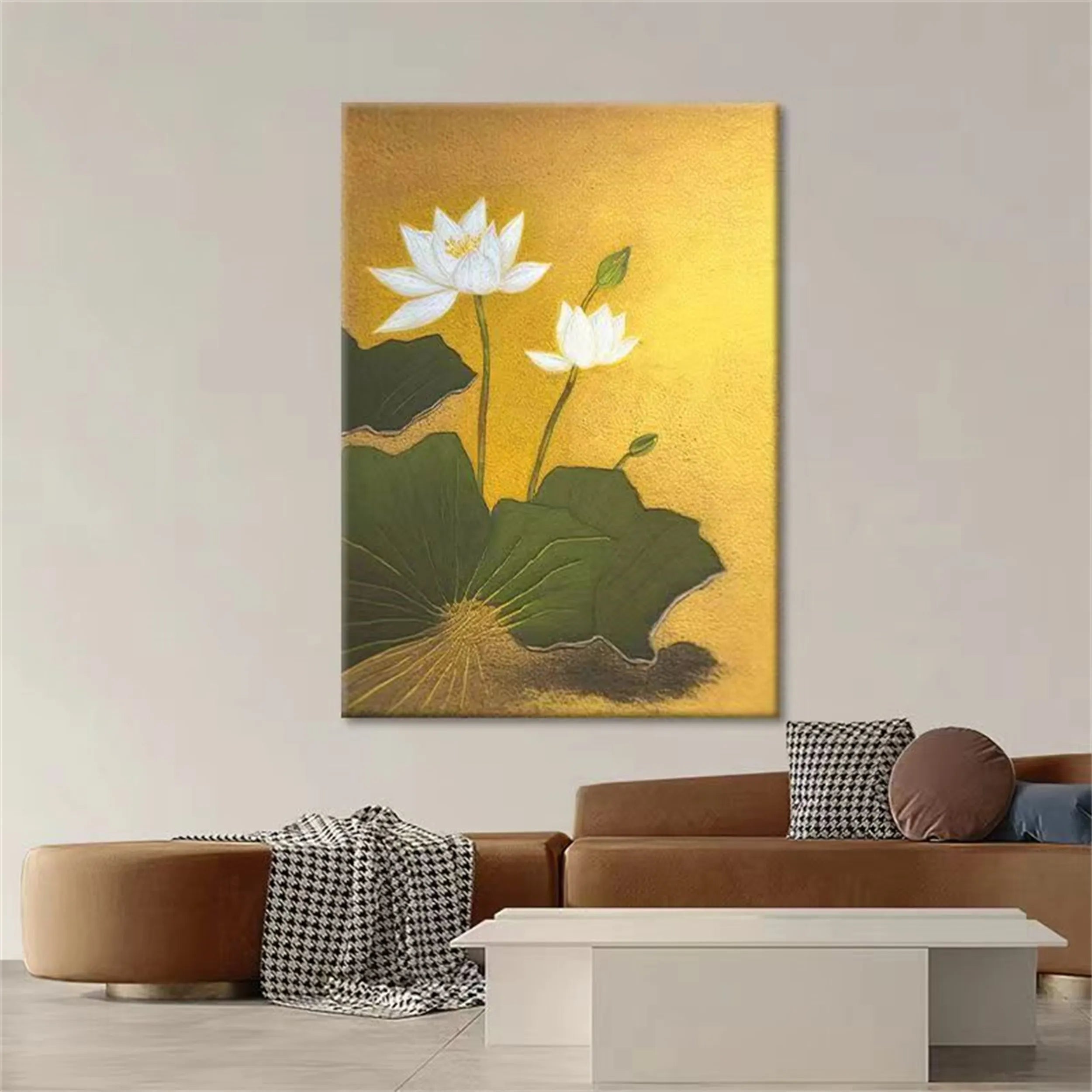 Colorful Flower & Tree Abstract Textured Wall Art #ML012