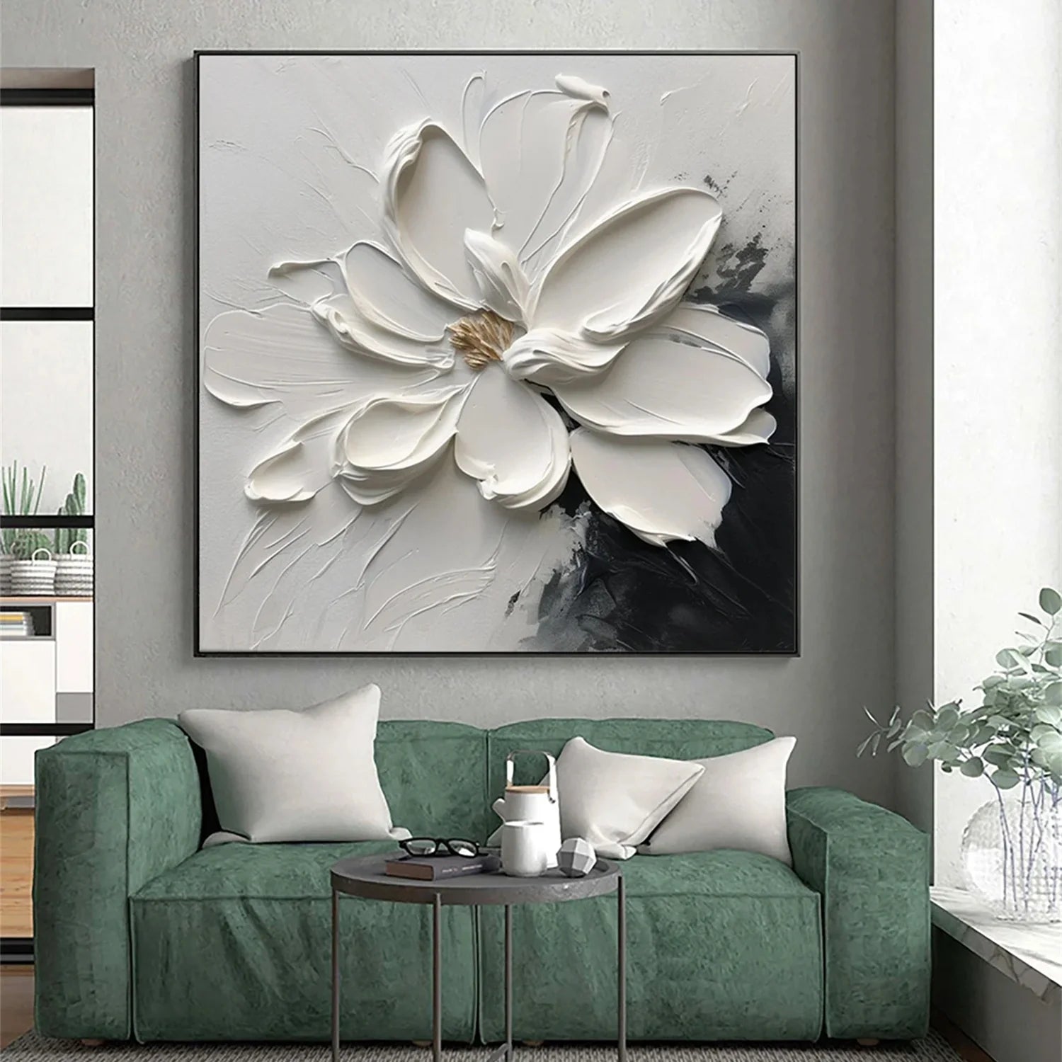 Flower & Tree Abstract Textured Wall Art #ML059