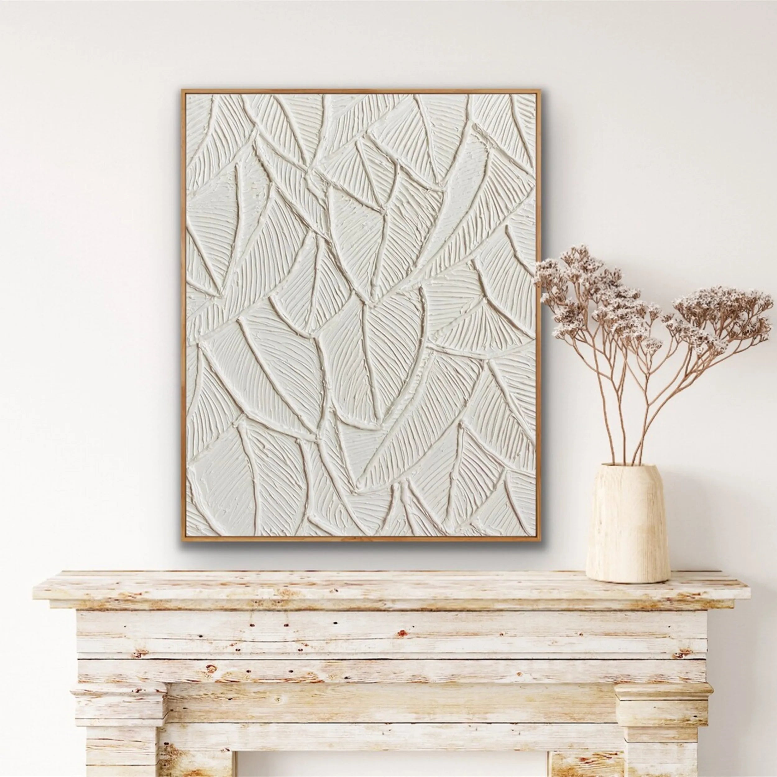 Flower & Tree Abstract Textured Wall Art  #ML032