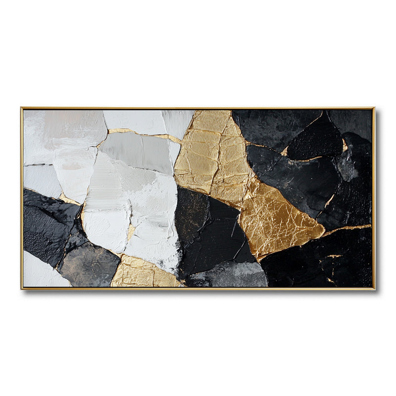 Gold Accent Abstract Wall Art-wp241348