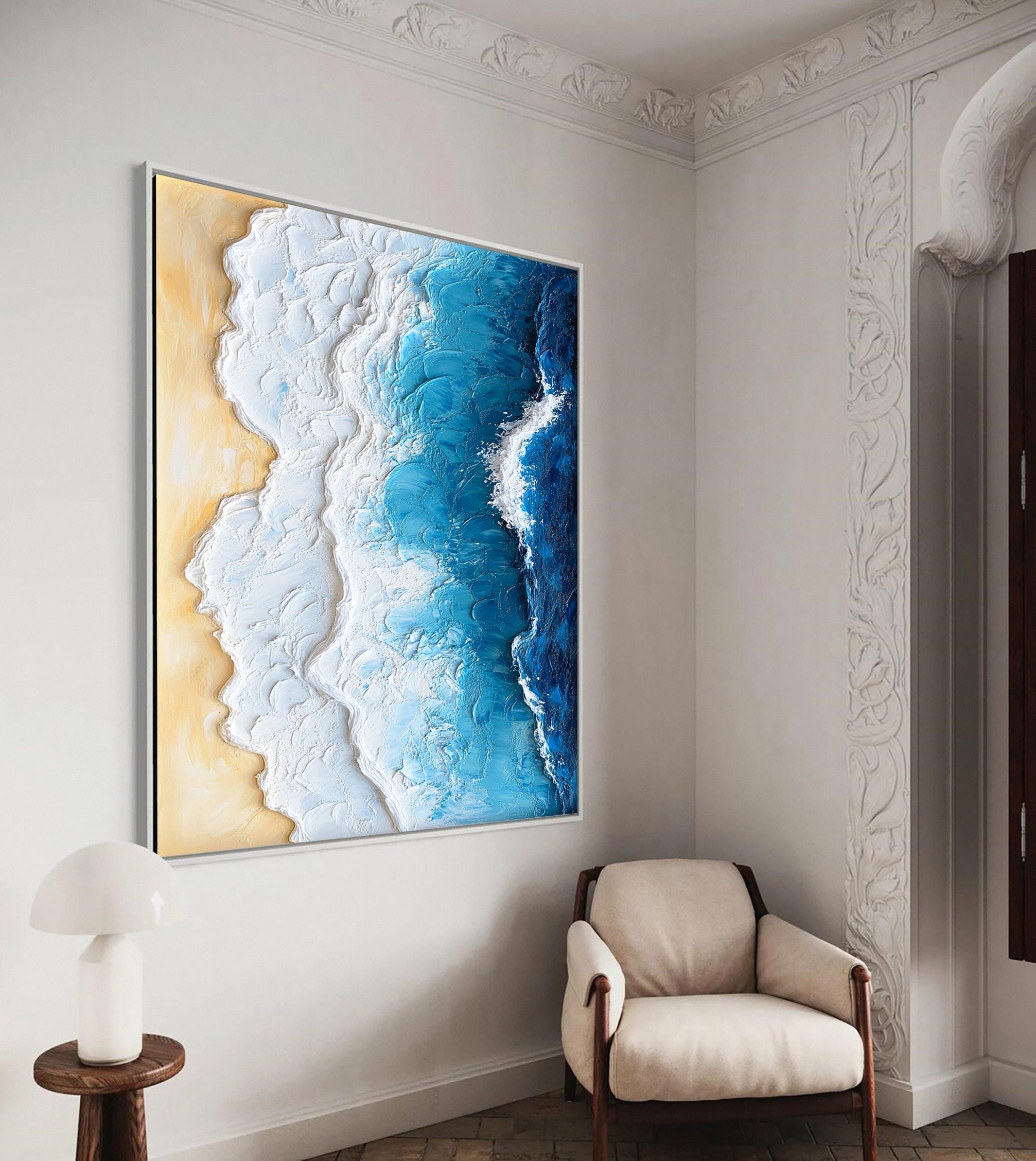 Ocean Edge: Textured Coastal Painting