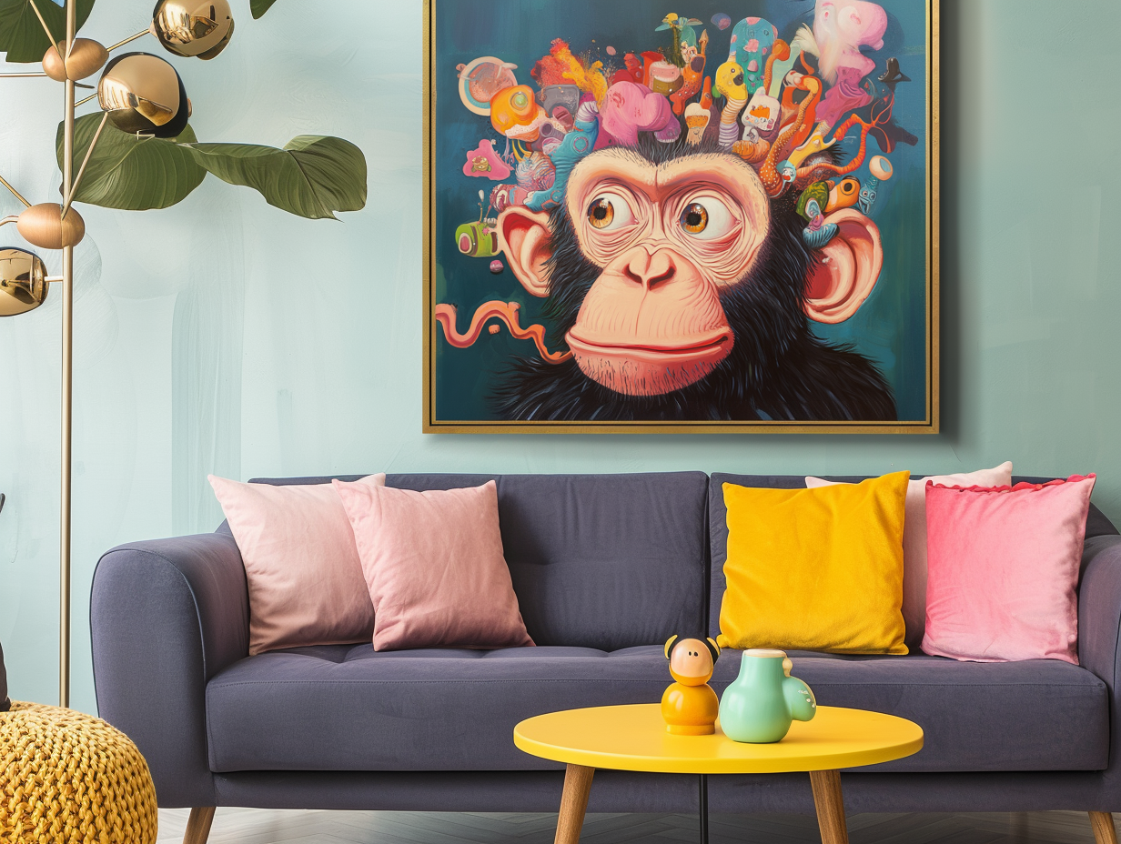 Whimsical Monkey Wall Art