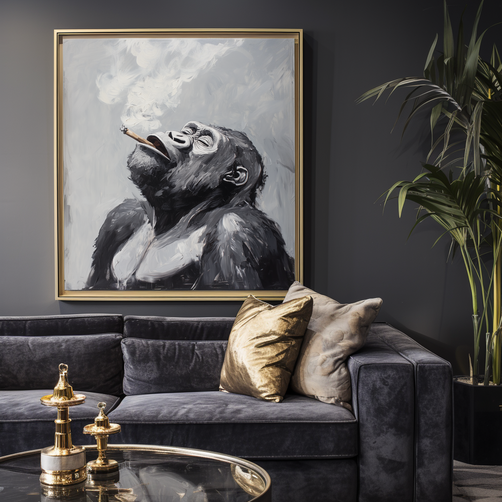 Smoky Reflection - Gorilla Art