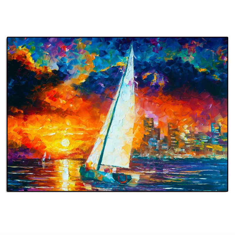 Sail into Sunset _ Colorful Night at Sea