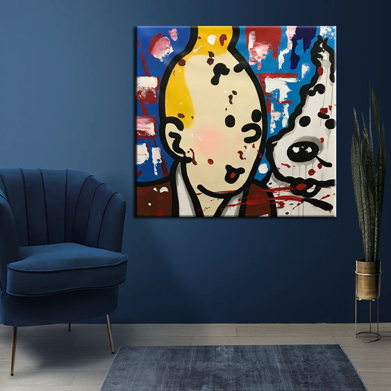 Tintin Pop Art Canvas