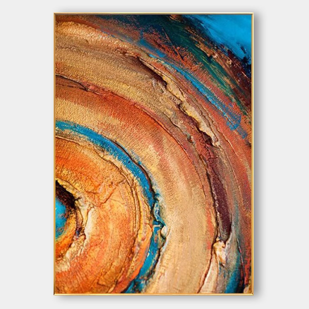 Wabi Sabi Wall Art Abstract Art - A PILE OF GOLD AND JADE