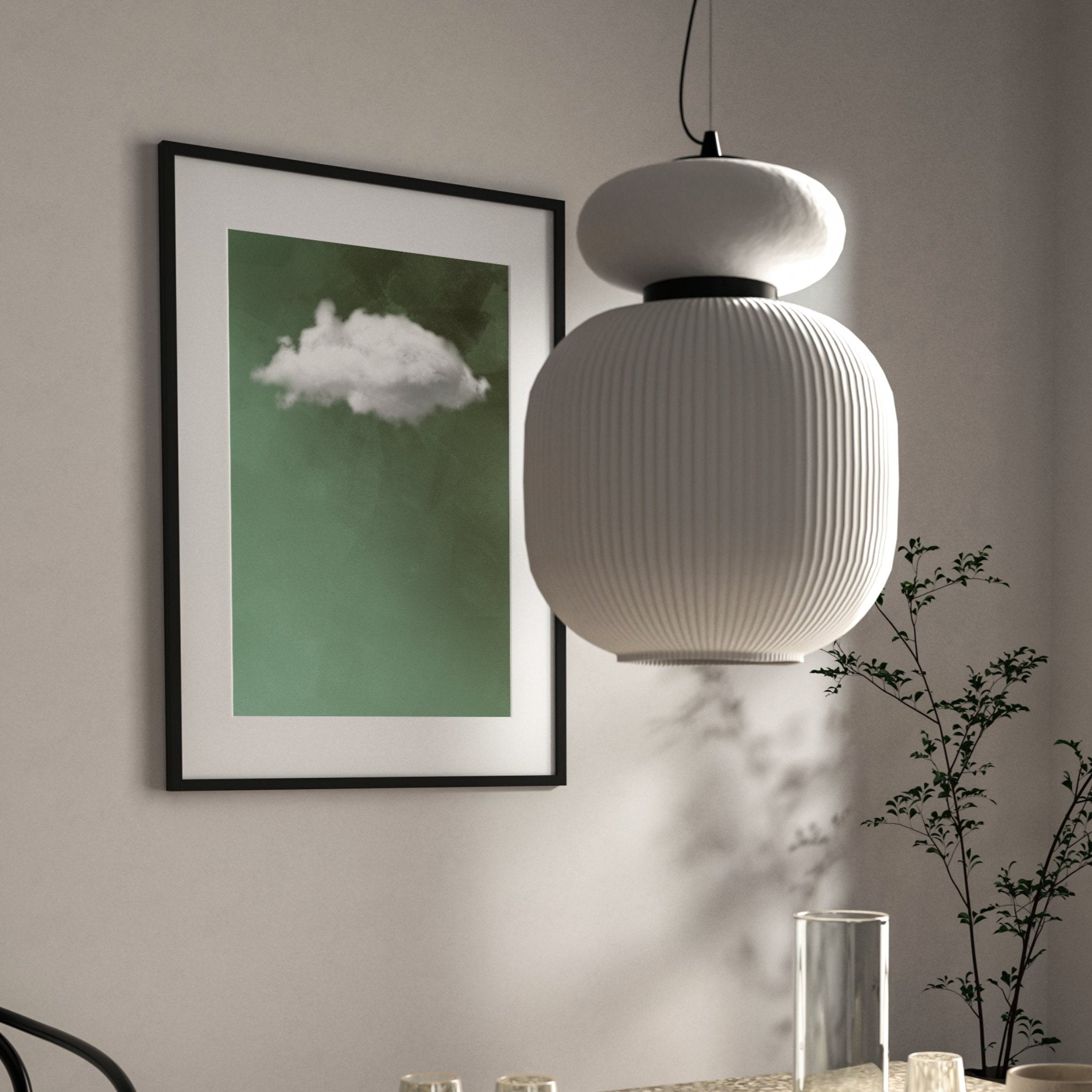 Sage Green Cloud Decor - Solitary Dream