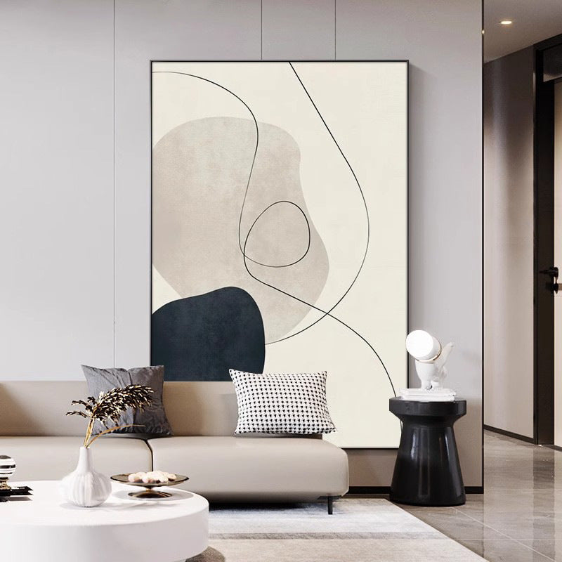 WABI SABI WALL ART - MINIMALIST FLOW #Iris008