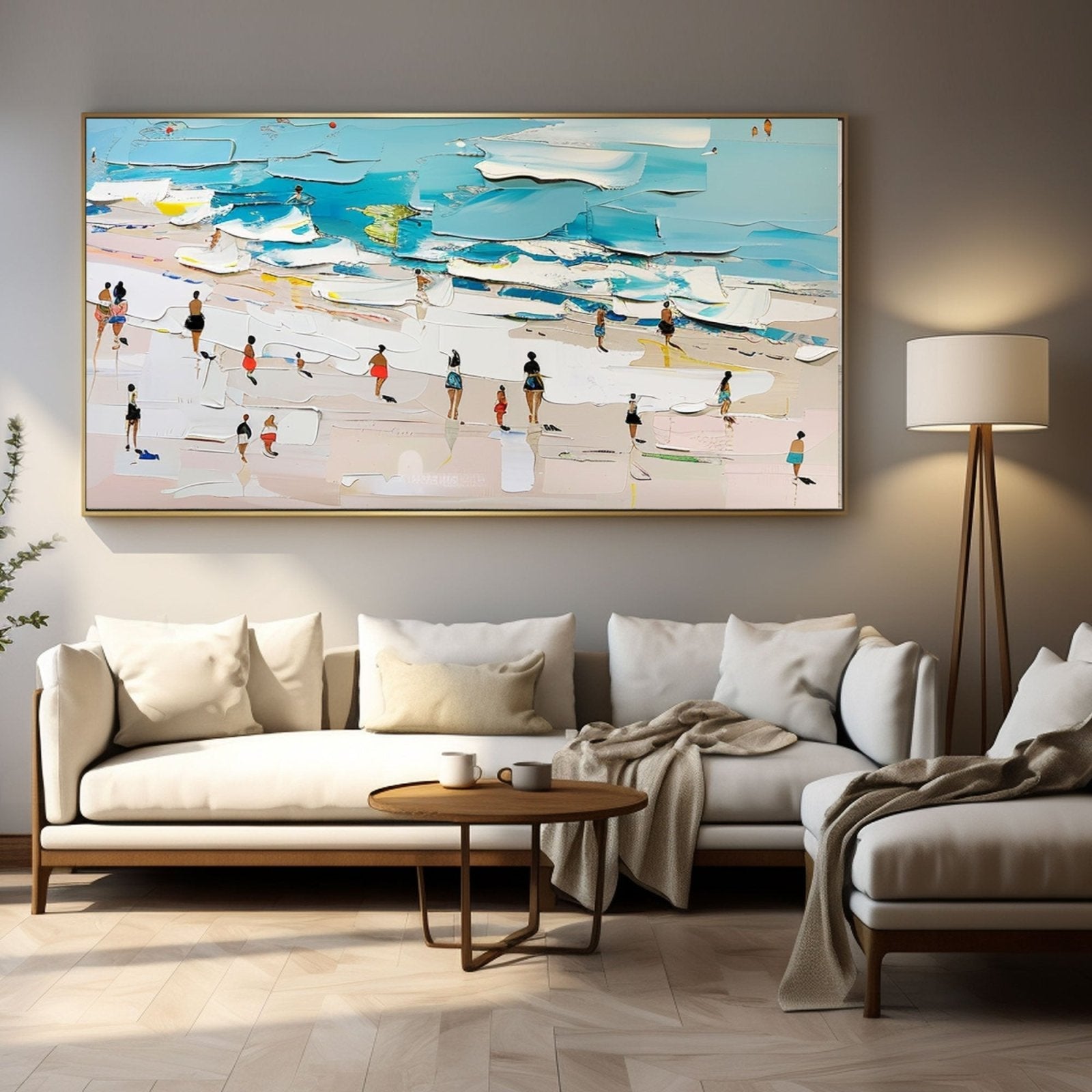 Plaster Wall Art"Beach Day" - nukeart