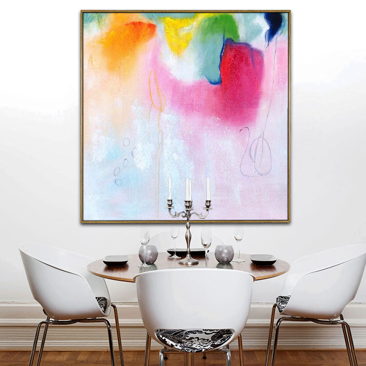 Large Canvas Art Handmade Oil Painting Original Art Modern Acrylic Painting | Plump fruit