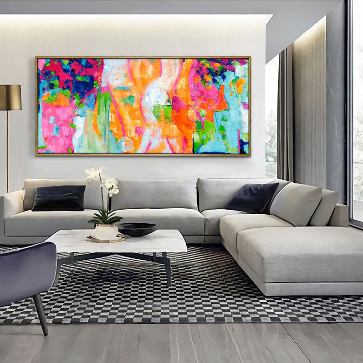 Handmade canvas painting,Oil painting canvas abstract