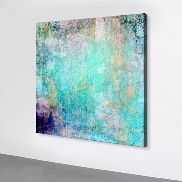 Oil Painting Hand Painted Original Art Painting Extra Large Abstract Art Canvas Fashion Art | Blue zone