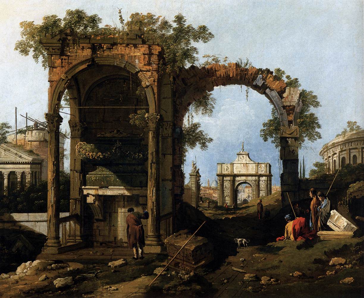 Ruines et bâtiments classiques de Capriccio