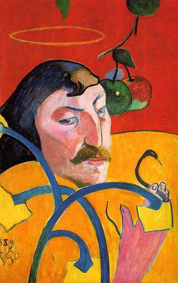 Portrait caricatural de Paul Gauguin 1889