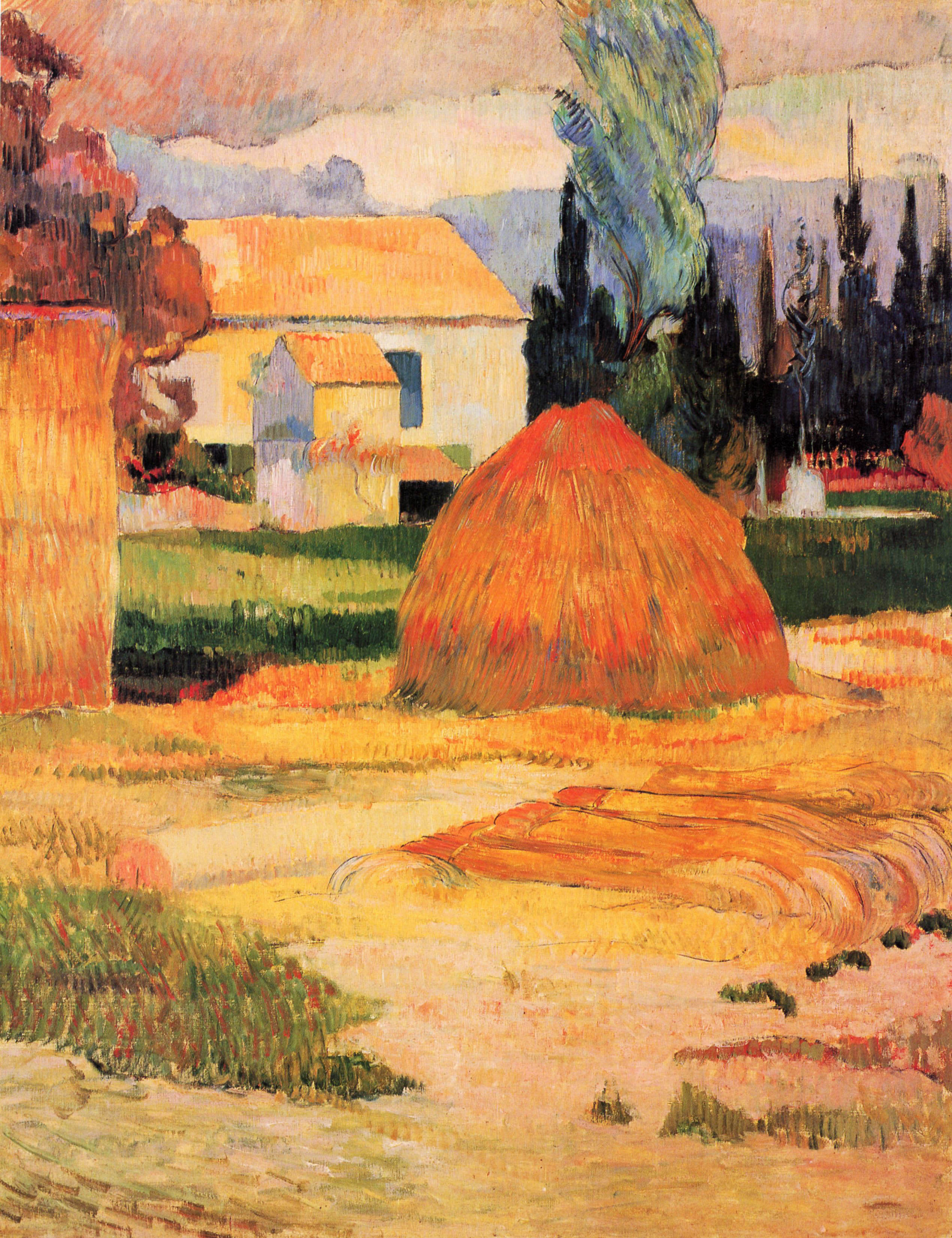 Haystack near Arles