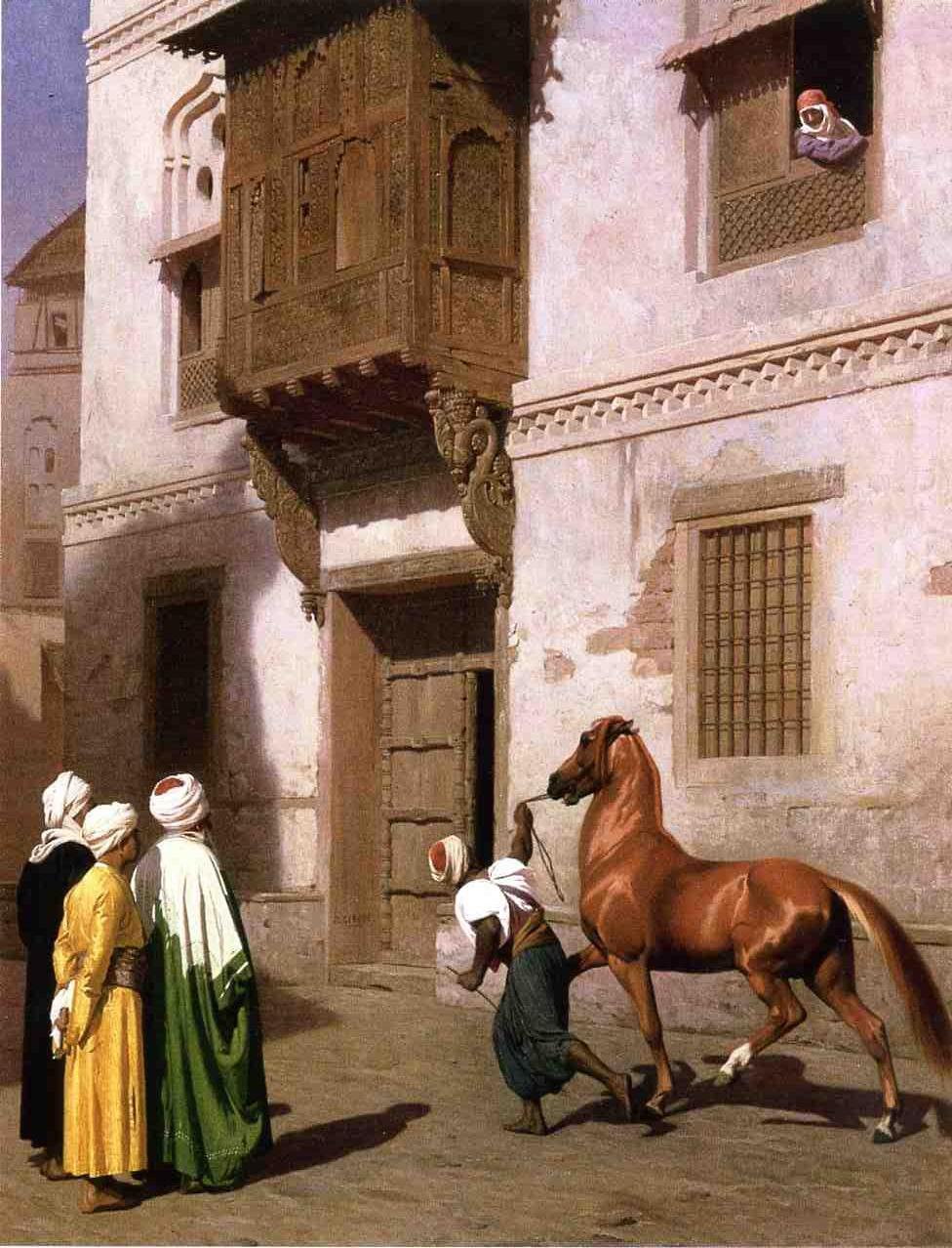 Marchand de chevaux au Caire