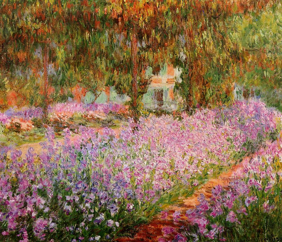 Iris dans le jardin de Monet