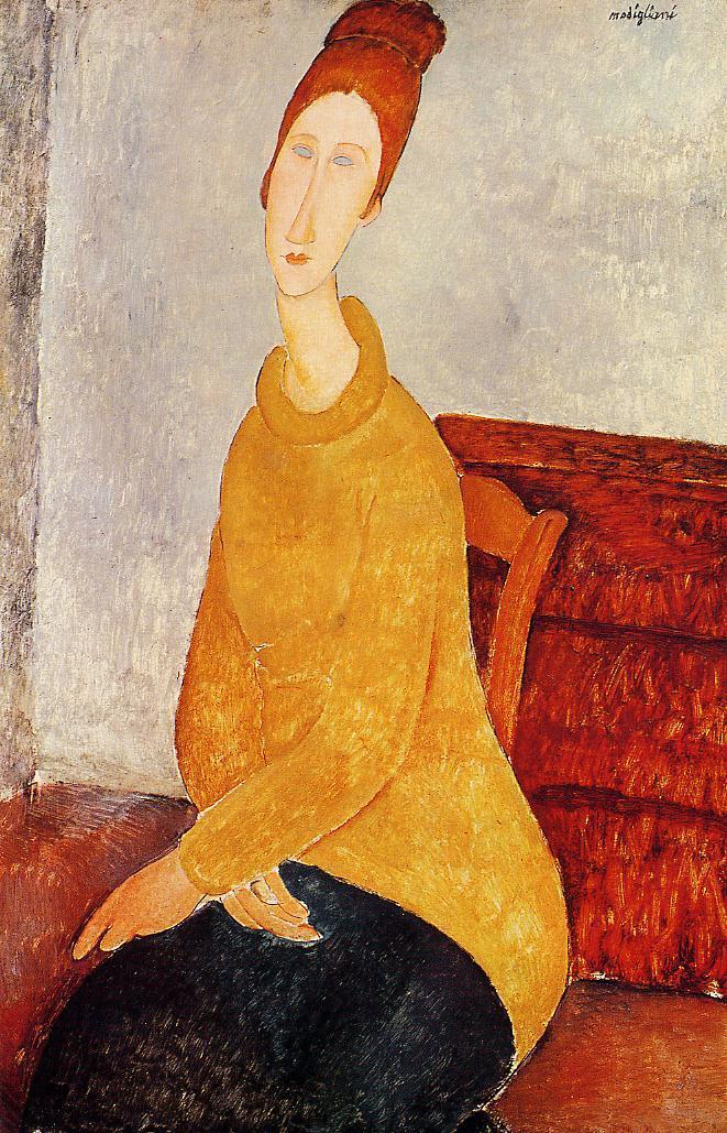 Jeanne H Buterne in einem gelben Pullover