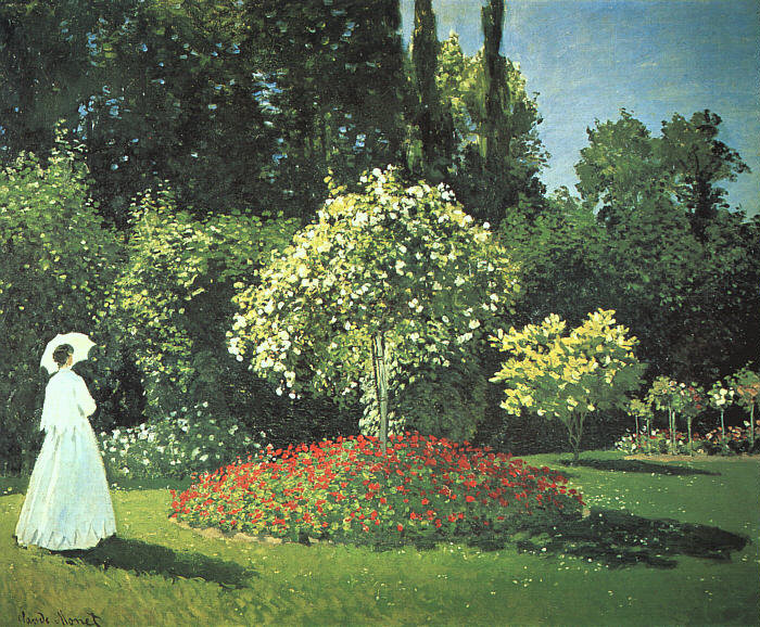 Jeanne Marguerite Lecadre au jardin