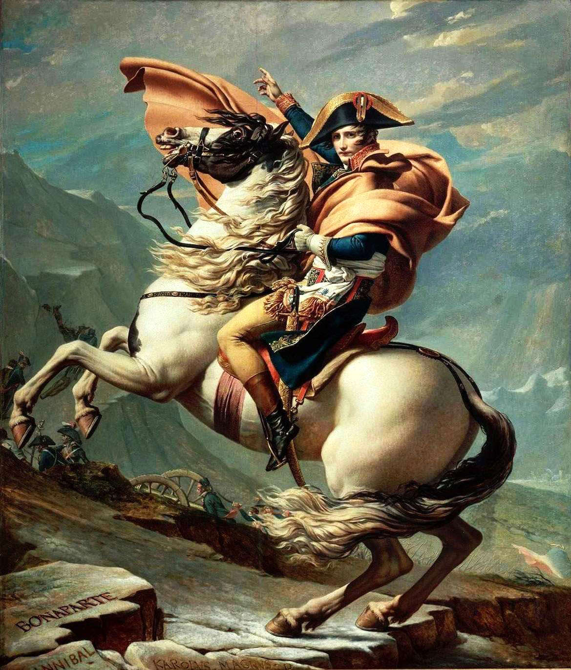 Napoleon überquert die Alpen