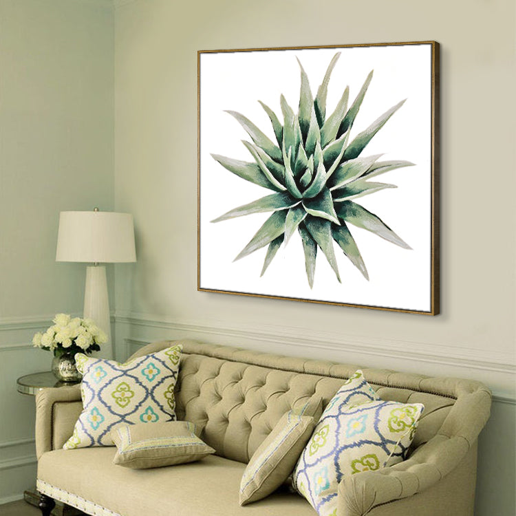 Modern Art Paintings Hanging Wall Art Large Canvas Art Hand Painting Oil Canvas Original Oil Painting | Succulent plant#3