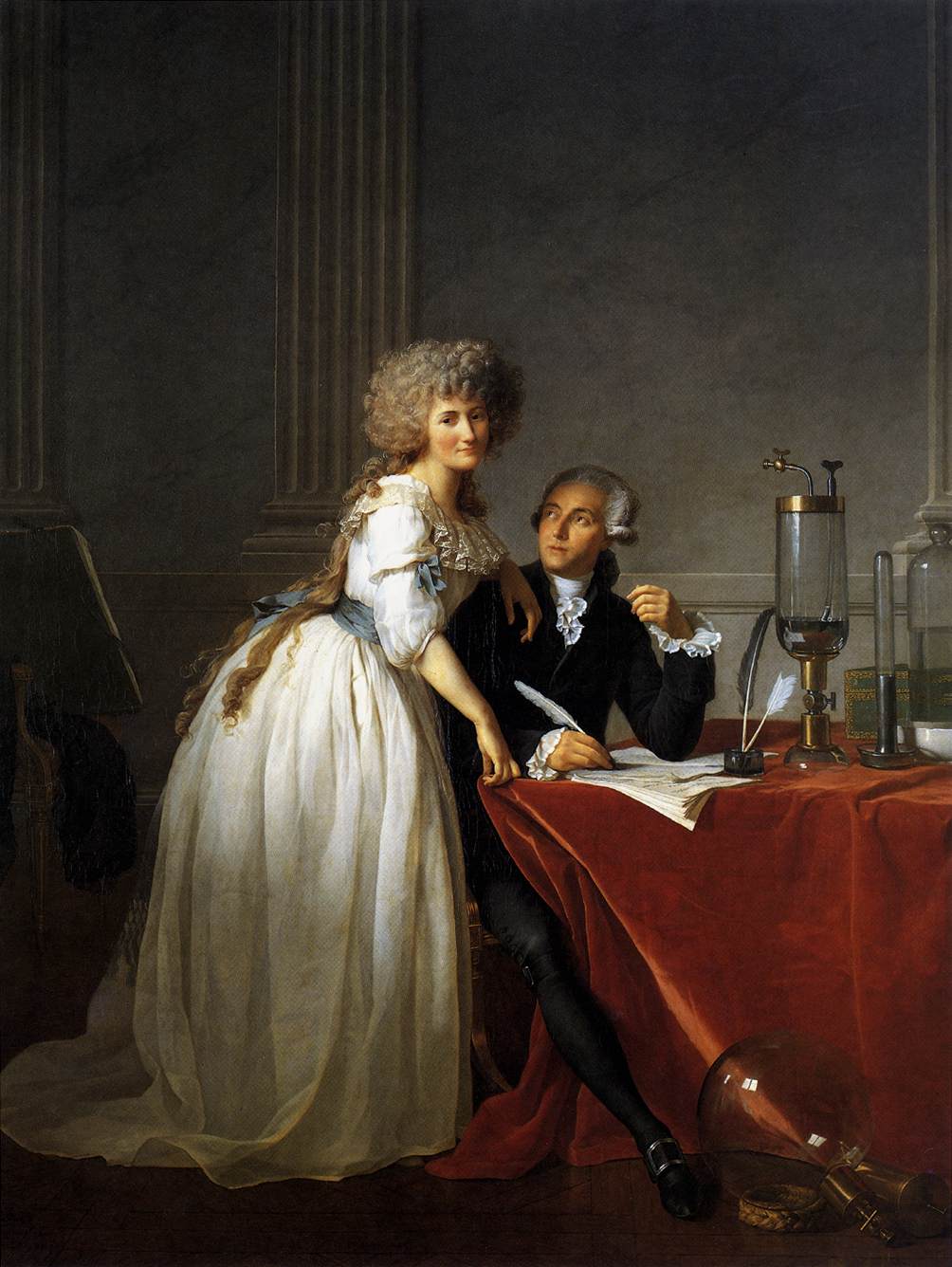 Porträt von Antoine Laurent und Marie Anne Lavoisier