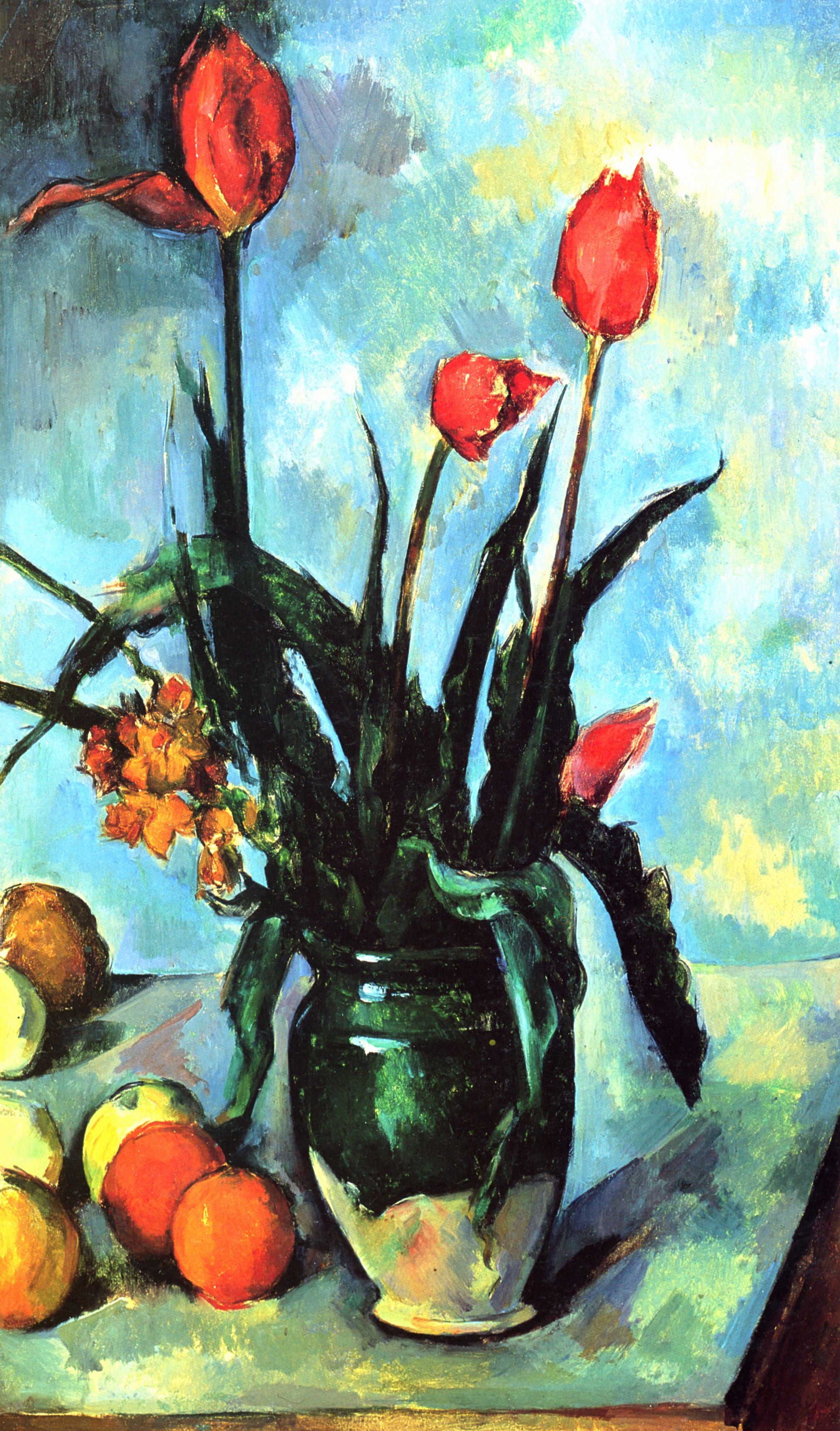 Stilllebenvase mit Tulpen