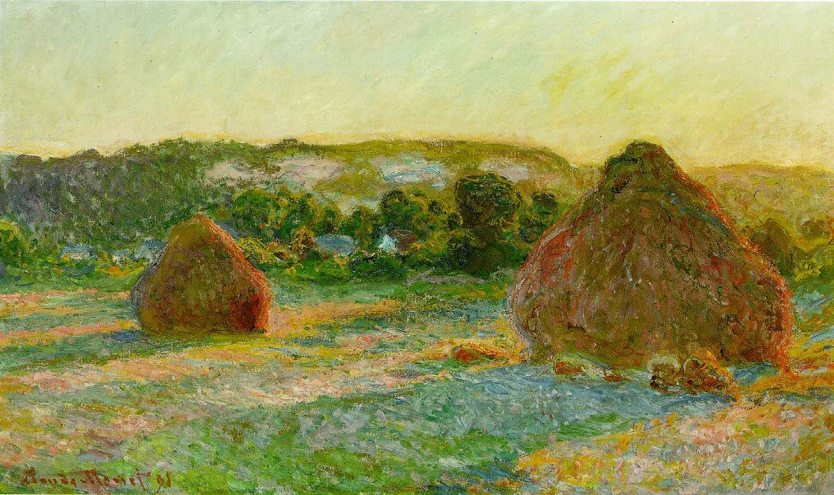 Wheatstacks Ende des Sommers 1890 91